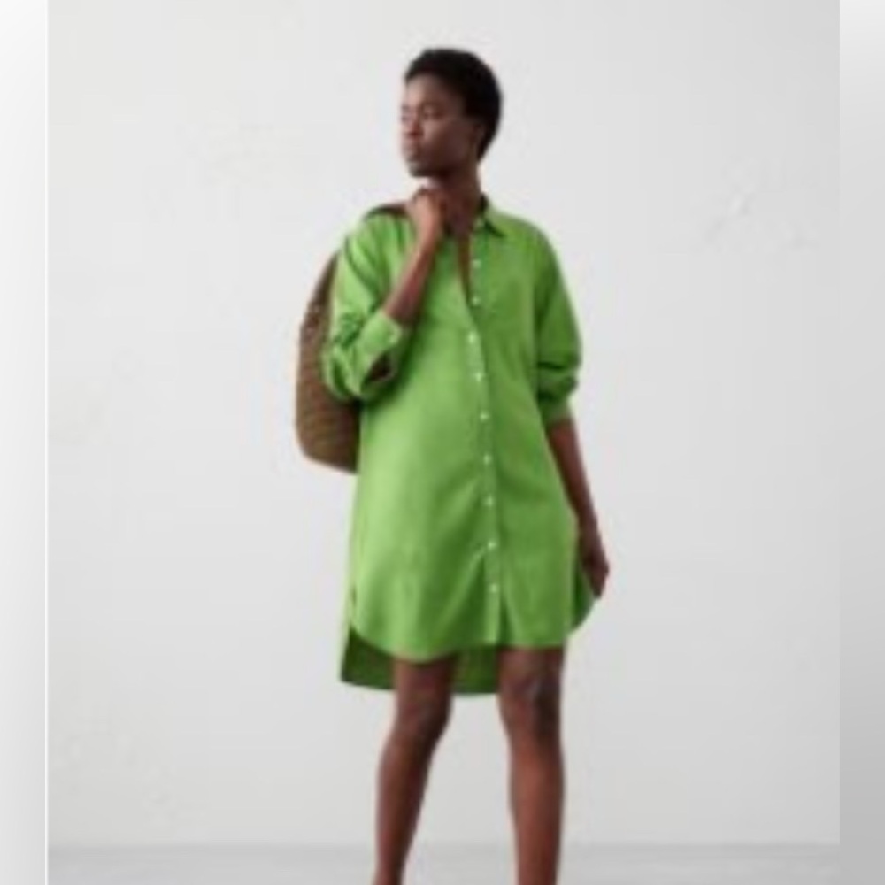 Banana Republic Linen-Blend Mini Shirtdress